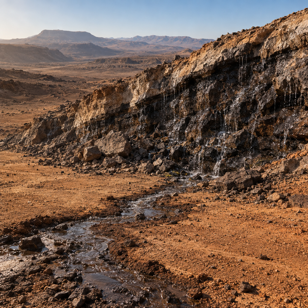 Hyper-real crystalline primordial asteroid dust containing minute traces of water bound within fractured mineral structures.